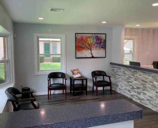 Waiting room of Fanwood Family and Cosmetic Dentistry