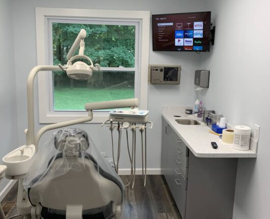 Dental chair of Fanwood Family and Cosmetic Dentistry