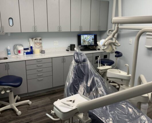 Dental treatment room of Fanwood Family and Cosmetic Dentistry